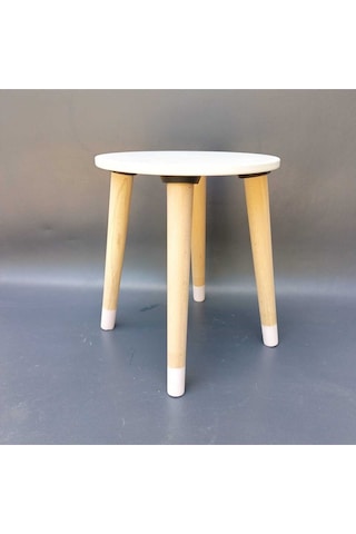 Na Neşeli Ahşap Ahşap Çocuk Taburesi. Çocuk Sandalyesi. Çalışma Masası .renkli Çocuk Odası Sehpa Çiçeklik Ev Dekoru Beyaz