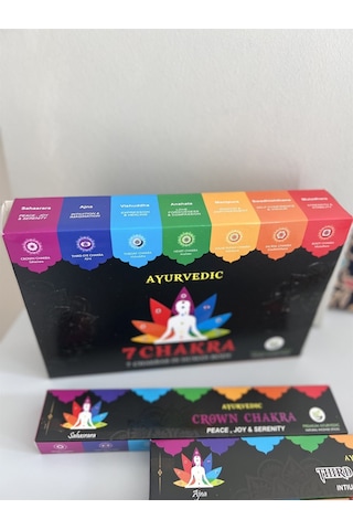 Ayurvedik 7 Çakra Tütsü Seti 7li Set