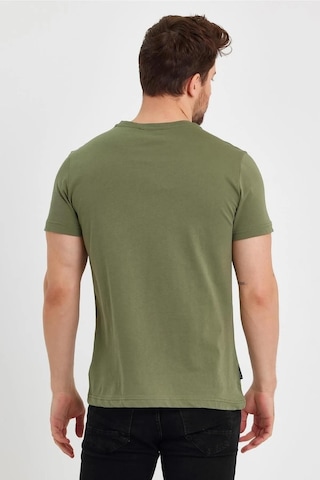 MMetalic Erkek Çok Renkli T- Shirt Regular Fit Rahat Kesim Bisikle (549330284) Haki