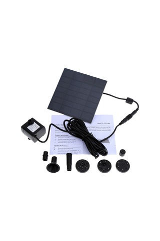 Geeroyoo Güneş Enerjili Sürekli Akışlı Su Pompası - Yüksek Verimli, Hızlı Başlangıç, 170l/saat Debi, 75cm Yükseklik, Çevre Dost