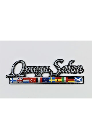 Etiketçilere Özel Döküm Sıralı Bayrak Omega Salon Metal Arma