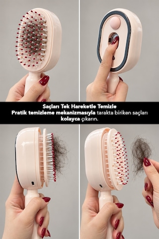 Antistatik Bakım Yağları İle Kullanıma Uygun Spreyli Elektrikli Saç Tarağı
