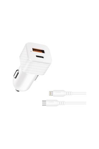 Sunix 20w Qualcomm 3.0 Usb-c Lightning Araç Şarj Seti C-21