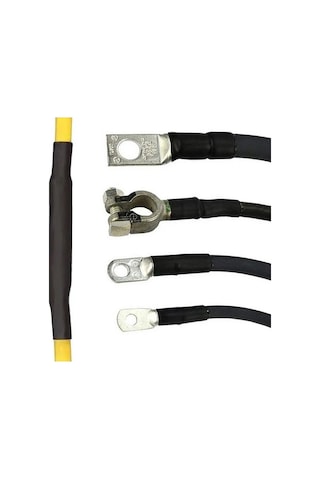 Isıyla Daralan Makaron Seti - 127 Adet - Siyah