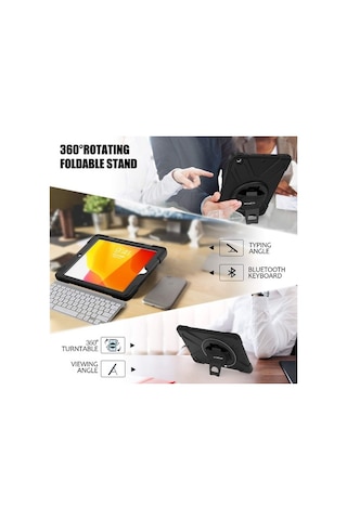 Duxweel Apple Uyumlu iPad Pro 12.9 Negro Shockproof Tam Koruma Kılıf