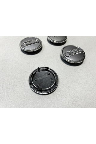 4 X Audi A8 2004-2010 Çelik Jant Göbeği 68mm Takım Gri
