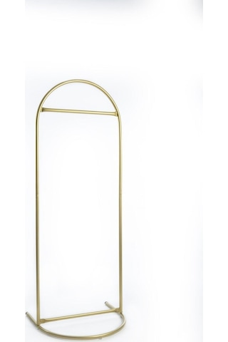 Butik Stil Oval Askılık Konfeksiyon Askılığı Altın Renk Askılık Gold Elbise Askılığı Ayaklı Askılık Gold