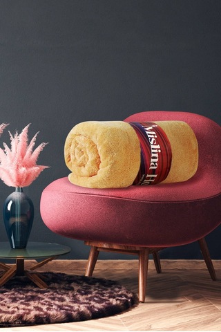 Deluxe Wellsoft Tv Battaniyesi Sarı Tek Kişilik Battaniye 150x200 Cm