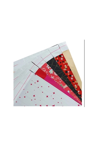 Kendinden Bantlı Büyük Boy Metalize Hediye Paketi Poşeti Yapışkanlı 40x60 Cm 25 Adet