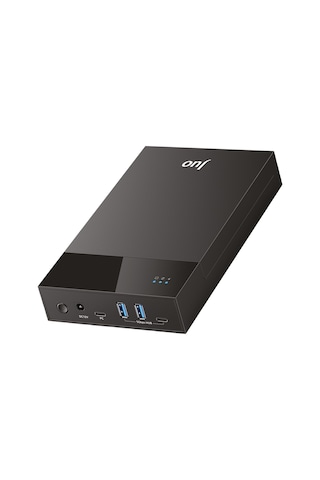 Juo Jhd40 2.5" Ve 3.5" İnç Sata Hdd Ssd Harici Disk Kutusu, Usb 3.1 Type-c 5gbps, 3 Port Usb Hub, 24tb Destekli