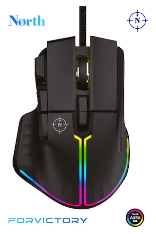 North Ragnarok PMW3389 RGB 12.800 Dpı Profesyonel Makrolu Oyuncu Mouse