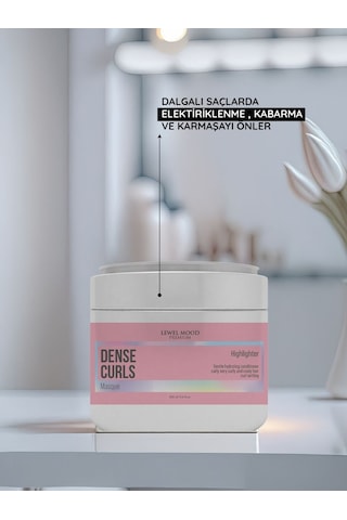Lewel Mood Premium Dense Curls Bukleli Saçlar İçin Bakım Maskesi 350 ML