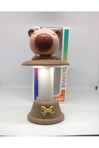 Cabybara Rgb Işıklı & Şarjlı Yaylı Masa Lambası Renkli