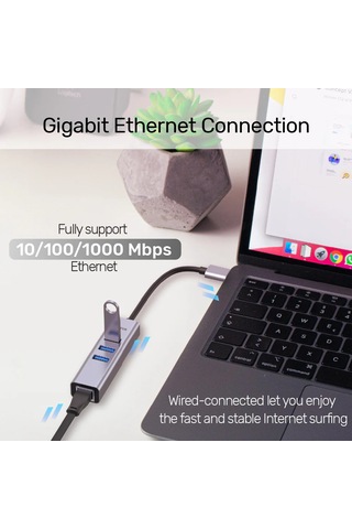 Unitek 4-in-1 Ethernet Hub Y-3088b Ttkunı0016