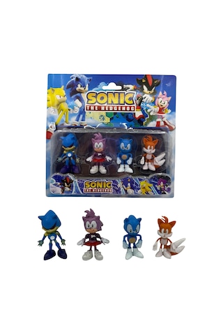 Sonic Tails Metal Sonik Amy Rose Oyuncak Karakter Seti 4lü