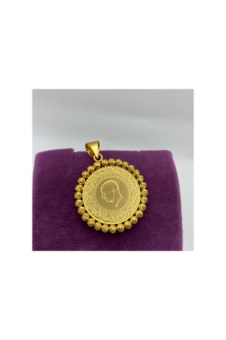 22 Ayar Altın Kolye Ucu Yarım Altın 6.65gr - Z00144