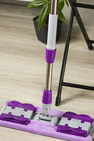 Sihirli Teleskobik Ayarlanabilir Mikrofiber Mop Paspas + Yedek Bez