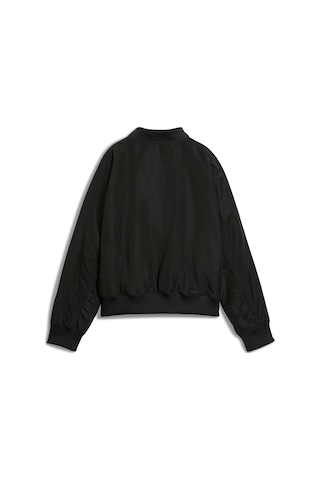 Puma T7 Satin Bomber Jacket Kadın Yetişkin Ceket Siyah