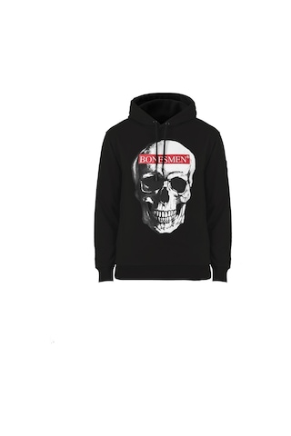 Bonesmen Erkek Kapüşonlu Sweatshirt (463017489) Siyah