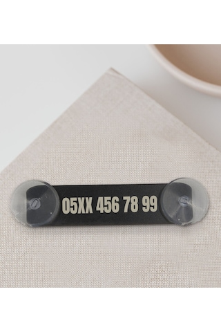 Kişiye Özel Araç İçi Ahşap Numaratör - 1 Alana 1