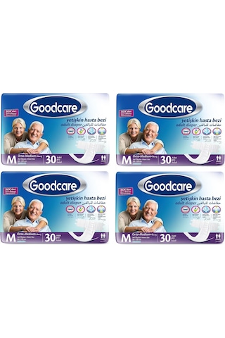 Goodcare Belbantlı Hasta Bezi Medium 4 x 30'Lu Goodcare Belbantlı Hasta Bezi Medium 4 x 30'Lu