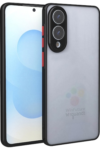 Samsung Galaxy Uyumlu S25 Edge Kılıf Zore Hux Kapak Siyah