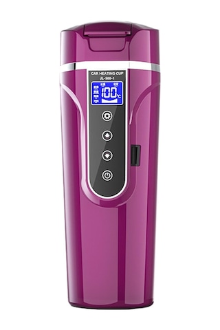 Suntek 12V/24V Paslanmaz Çelik Elektrikli Su Isıtıcısı Mor