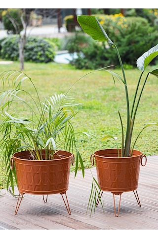 The Mia Prizma Vazo & Saksı Terracota 43x45 Cm