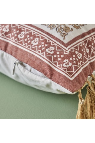 Bella Maison Indian Beauty Boncuklu Kırlent Kılıfı 43 x 43 CM Çok Renkli