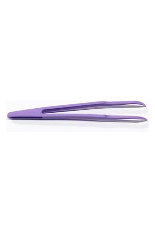 Koodmax Hassas Elektronik Ve El Sanatları Tamir Cımbızı Sert Plastik 12cm Kavisli Cımbız Mor