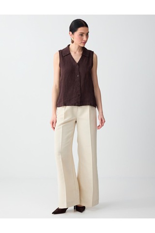 Jimmy Key Jimmy Key Taş Rahat Kesim Normal Bel Dokuma Gabardin Pantolon 6sw185600928