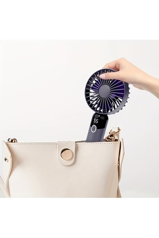 Yingfu Taşınabilir Fan 6 Hızlı Dijital Ekran Koyu Haki Fan