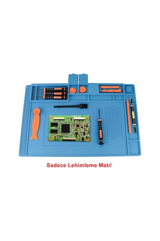 300mm X 450mm Silikon Lehimleme Matı Telefon Laptop Saat Onarım Tamir Antistatik Isıya Dayanıklı