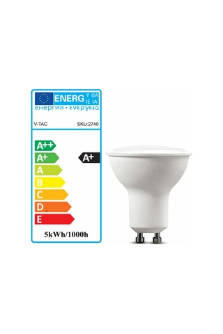 6'lı Gu10 Led Ampul Paketi 5 W, Sıcak Beyaz 4000 K Yüksek Parlaklık