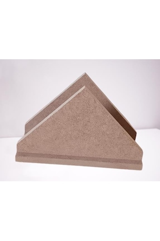 1448bng90260hobi Adn Dekoratif Peçetelik Üçgen Ahşap Mdf Ham Cnc Kesim Model El Yapım