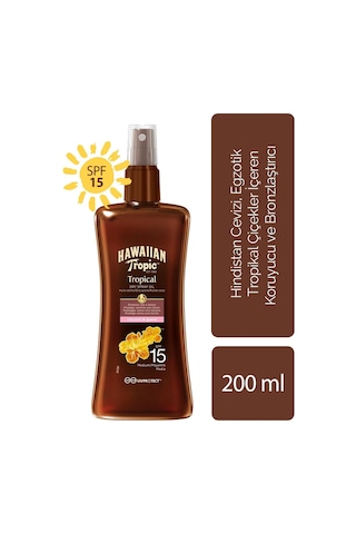 Hawaııan Tropıc Koruyucu Ve Bronzlaştırıcı Yağ Spf 15