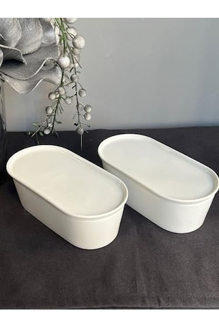 Be Original 20 Cm 2&apos Li Oval Kapaklı Fırın & Saklama Kabı