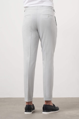 Morven Erkek Gri Poliviskon Trend Pileli Slim Fit Spor Pantolon Gri