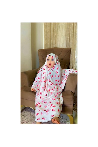 Aladaıyr 3 Adet Çocuk Namaz Elbise Pamuk Kumaş Çok Renkli040