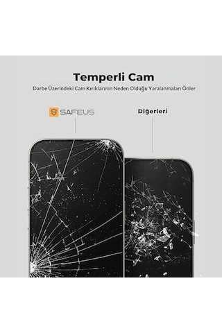 Tam Kaplayan Parmak İzi Bırakmayan Safir Ekran Koruyucu Cam, İphone 15 Pro Max İle Uyumlu