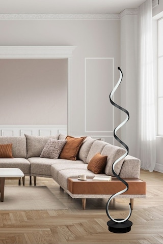 Lara Siyah Renk 3 Renkli Led Salon - Yatak Odası Led Lambader