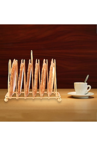 Xurunkeji Seri 6 Parça Roller Coaster Yaratıcı İçecek Coaster Dekoratif Çerçeve Kaymaz Metal Coaster Masaüstü Ekranı Direk Çerçeve, Mutfak, Sehpa Dekorasyonu Altın Altın