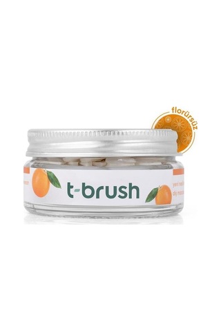 T-Brush Portakal Aromalı Florürsüz Diş Macunu 90 Tablet