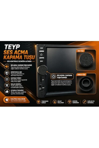 Universal Teyp Düğmesi - Bir Çok Double Teyp İçin Ses Açma Kapama Düğmesi , Teyp Ses Tuşu
