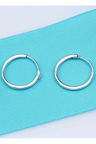 Gümüş Halka Küpe 12 Mm Wsk01