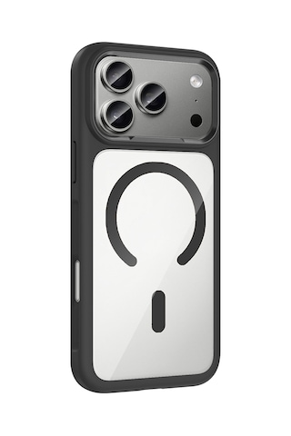 Apple Uyumlu iPhone 17 Pro Max Kılıf M-safe Şarj Özellikli Metal Kamera Çerçeveli Zore Tiko Kapak Lacivert