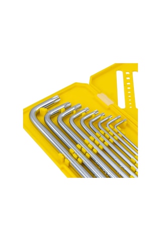 6478 Uzun Tip Delikli Torx L Allen Anahtar Takımı 9 Parça
