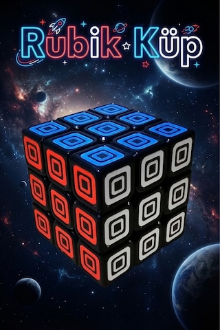 Profesyonel 3x3 Hızlı Zeka Küpü - Özel Dokulu Siyah Speed Cube - Akıl Ve Mantık Oyunu