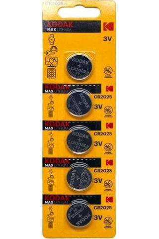 Kodak CR2025 Lityum Para pil - 5'li Kodak CR2025 Lityum Para pil - 5'li