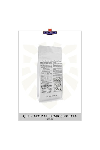 Simonelli Çilek Aromalı Sıcak Çikolata 900 G